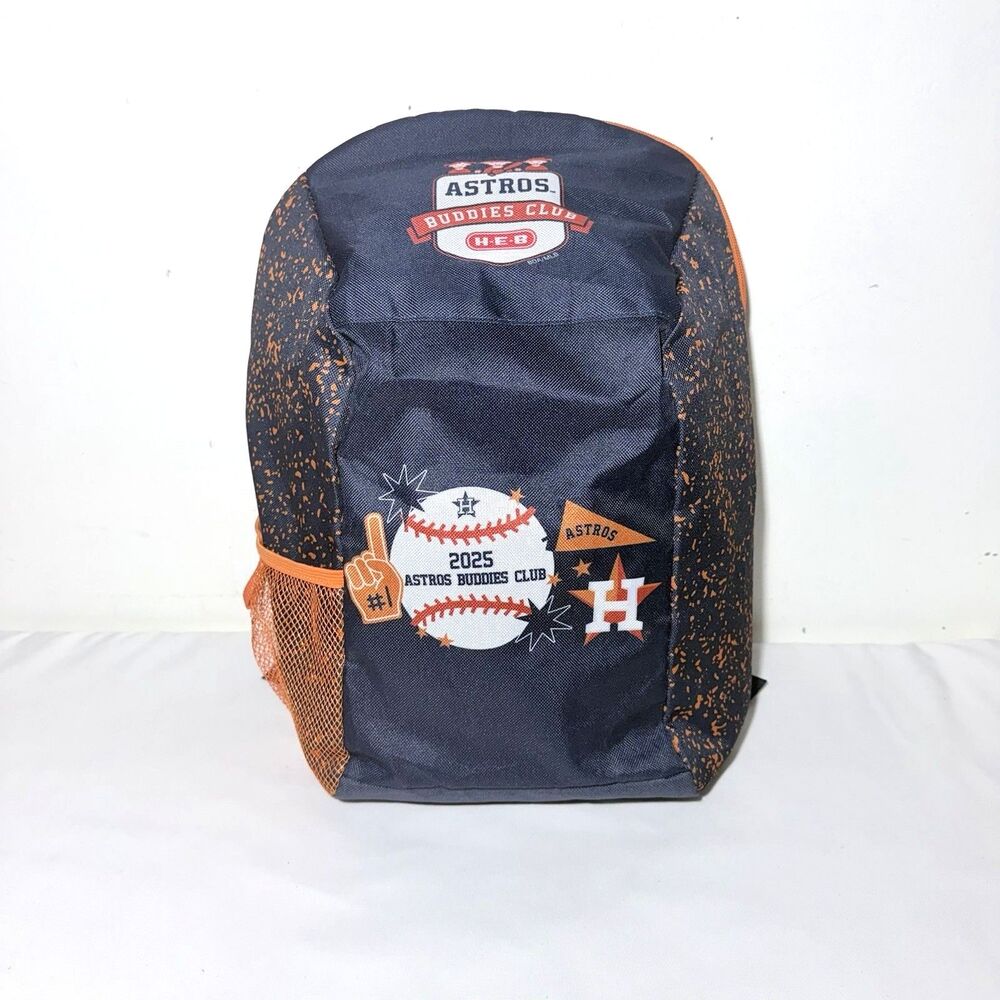 2025 Houston Astros Buddies Club Backpack  14”x12” Brand New